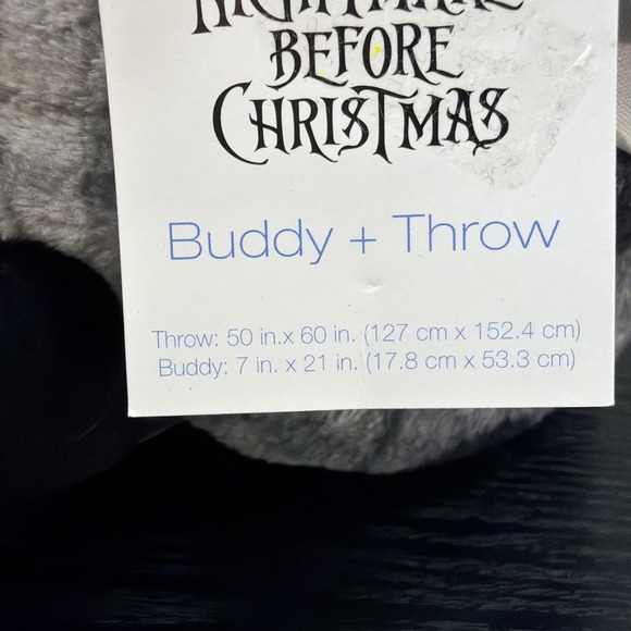 Disney The Nightmare Before Christmas Buddy + Plush Throw Blanket Set 50"x60" - Picture 8 of 10